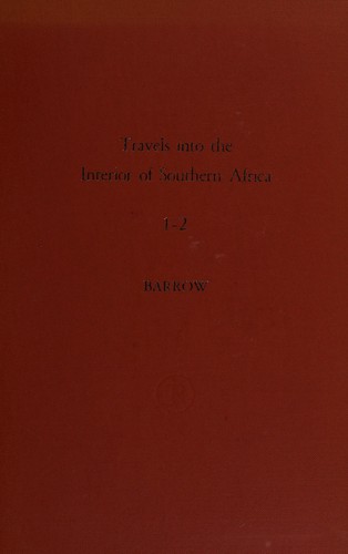 An account of travels into the interior of southern Africa