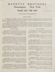 Trade list for 1938