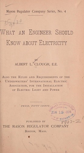 What an engineer should know about electricity