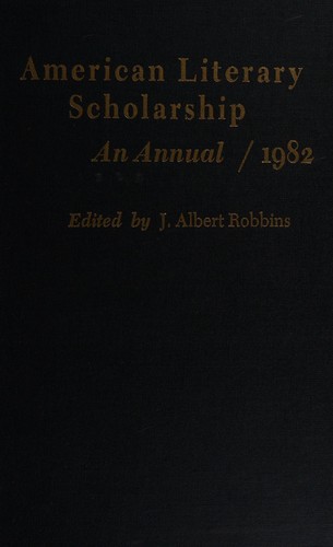 1982 (American Literary Scholarship)