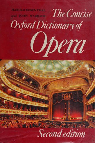 Concise Oxford dictionary of opera