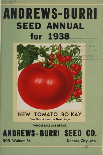 Andrews-Burri seed annual for 1938