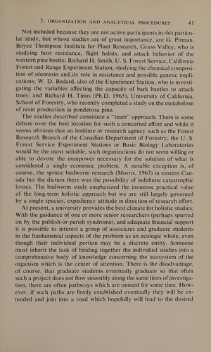 Systems analysis in ecology