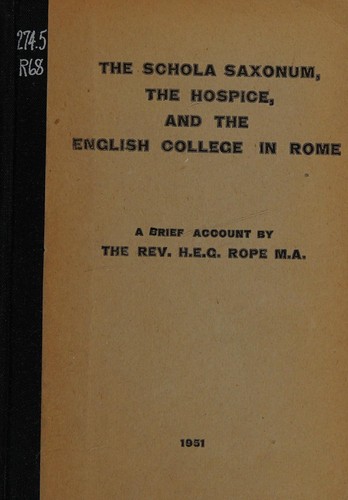 The Schola Saxonum