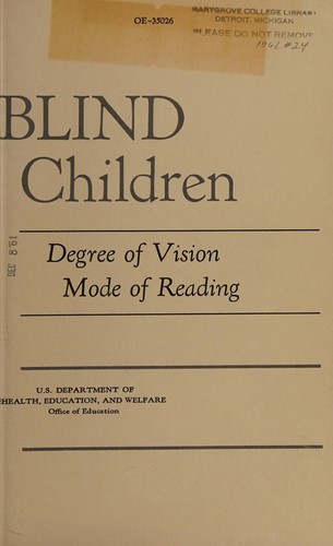 Blind children