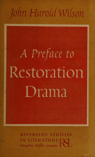 A preface to Restoration drama
