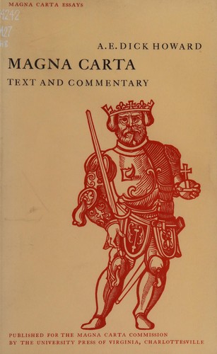 Magna carta, text and commentary