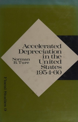 Accelerated depreciation in the United States, 1954-60