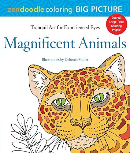 Zendoodle Coloring Big Picture : Magnificent Animals
