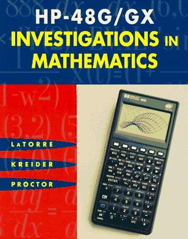 HP-48G/GX investigations in mathematics