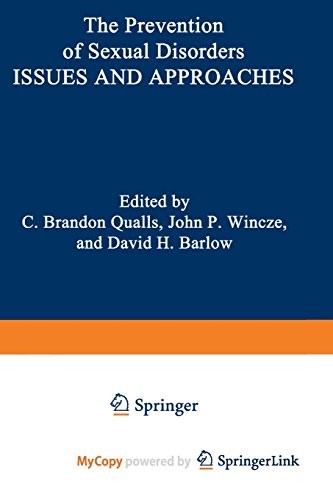 The Prevention of Sexual Disorders