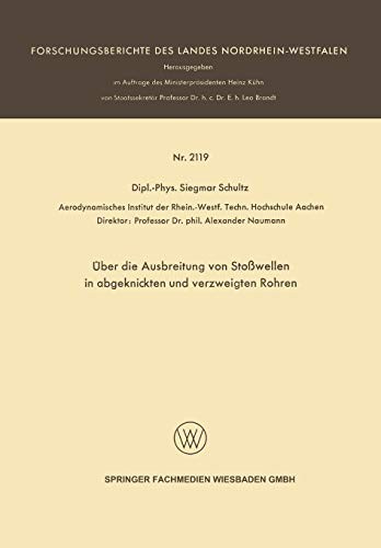 Über die Ausbreitung von Stoßwellen in abgeknickten und verzweigten Rohren