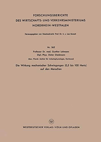 Die Wirkung mechanischer Schwingungen  auf den Menschen