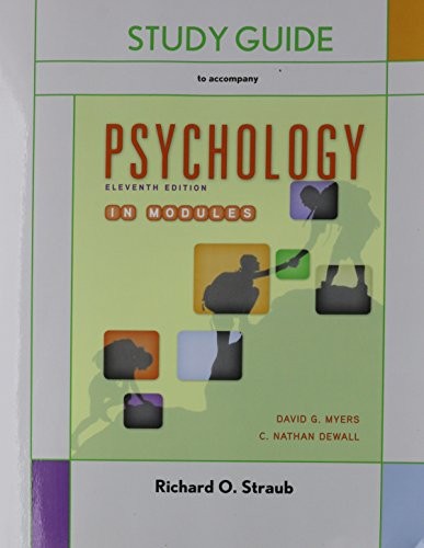 Study Guide for Psychology in Modules