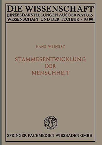 Stammesentwicklung der Menschheit