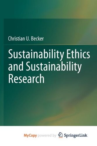 Sustainability Ethics and Sustainability Research