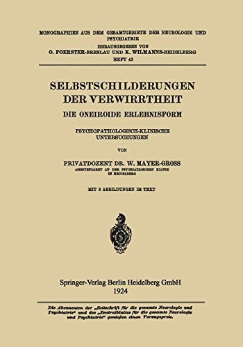 Selbstschilderungen der Verwirrtheit