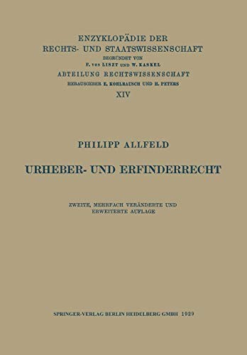 Urheber- und Erfinderrecht
