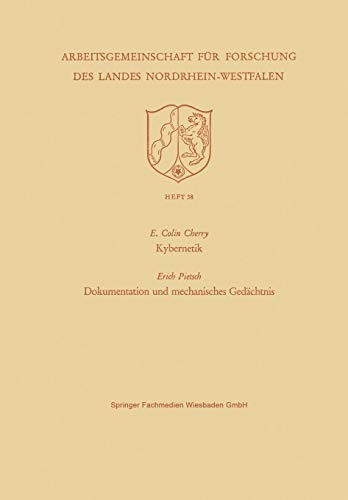 Kybernetik. Dokumentation Und Mechanisches Gedächtnis
