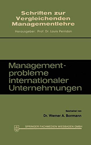 Managementprobleme Internationaler Unternehmungen