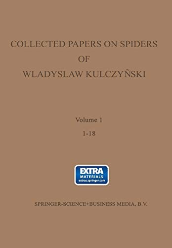 Collected papers on spiders of Wladyslaw Kulczyński