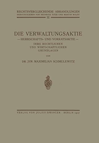 Die Verwaltungsaktie