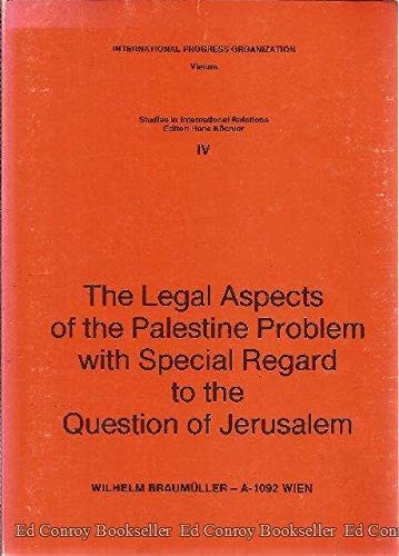 The Legal aspects of the Palestine problem