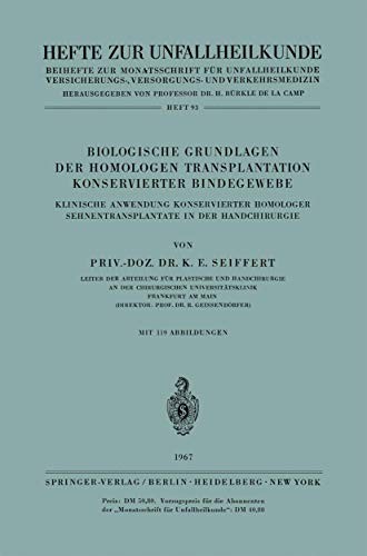 Biologische Grundlagen der homologen Transplantation konservierter Bindegewebe