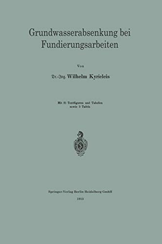 Grundwasserabsenkung bei Fundierungsarbeiten