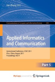 Applied Informatics and Communication, Part V