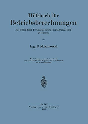 Hilfsbuch für Betriebsberechnungen