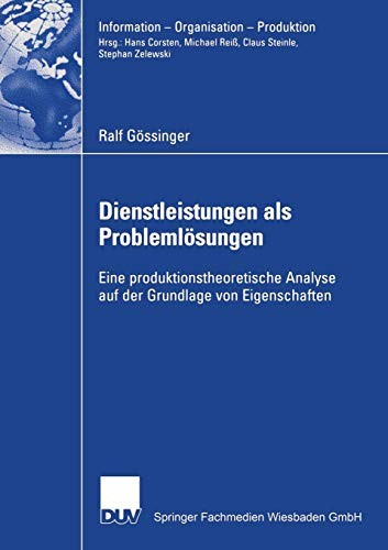 Dienstleistungen als Problemlösungen