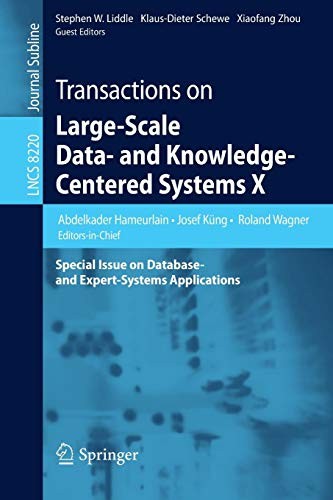 Transactions on Large-Scale Data- and Knowledge-Centered Systems X