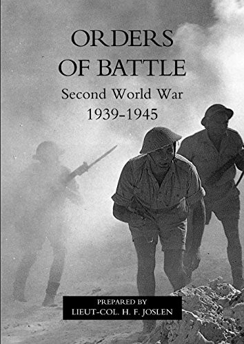 Orders Of Battle.Second World War 1939-45.