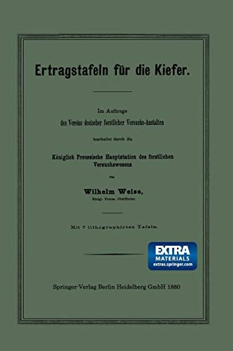 Ertragstafeln Für Die Kiefer