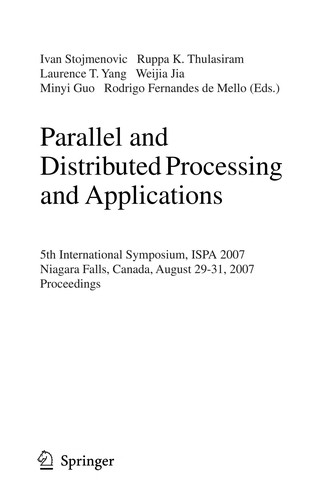 Parallel and distributed processing and applications