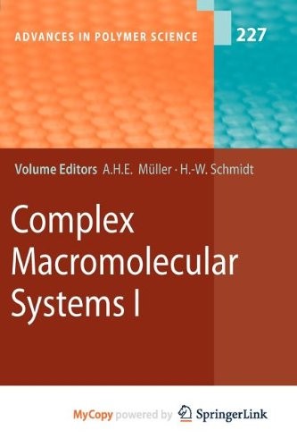 Complex Macromolecular Systems I