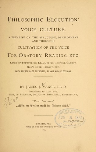 Philosophic elocution