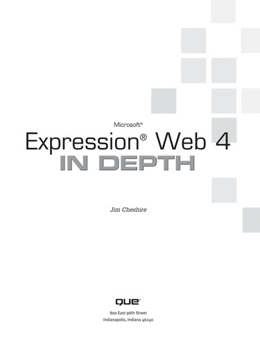 Microsoft Expression Web 4 in depth