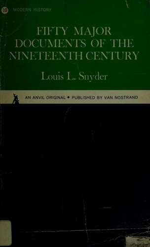 Fifty major documents of the nineteenth century