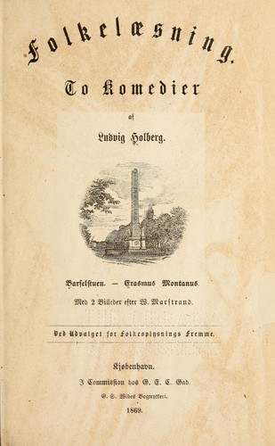 To komedier af Ludvig Holberg