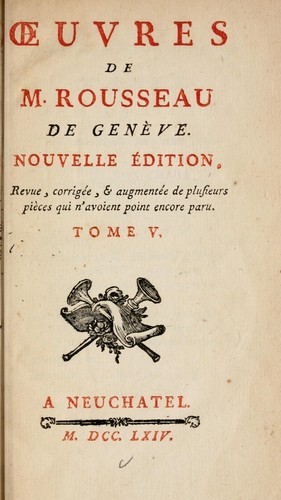 uvres de M. Rousseau de Genève
