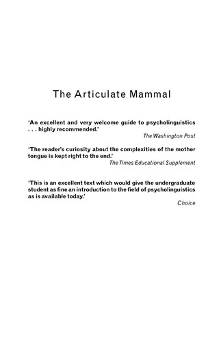 The articulate mammal