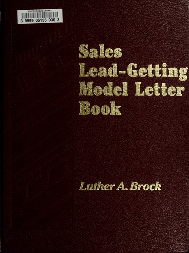 Sales lead-getting model letter book