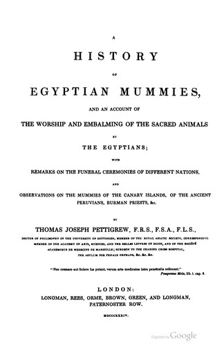 A history of Egyptian mummies