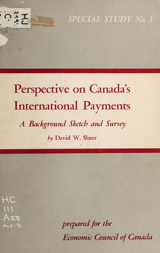 Perspective on Canada's international payments