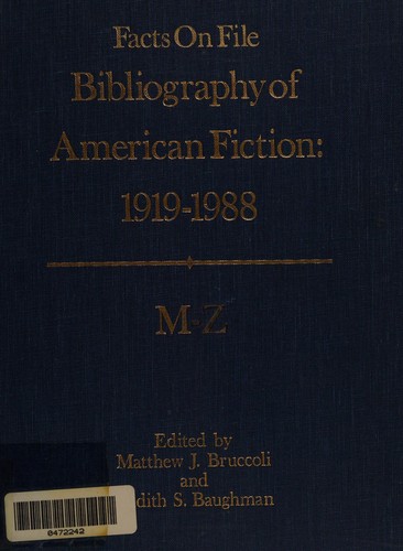 Bibliography of American fiction, 1919-1988