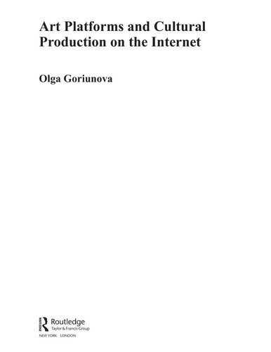 Art platforms and cultural production on the internet