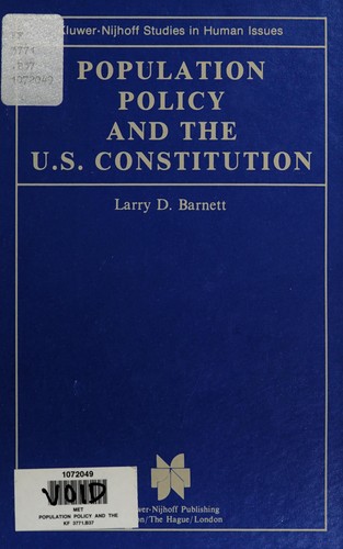 Population policy and the U.S. Constitution