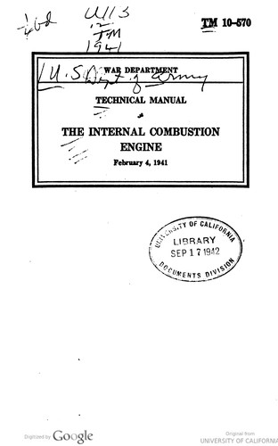 The Internal Combustion Engine